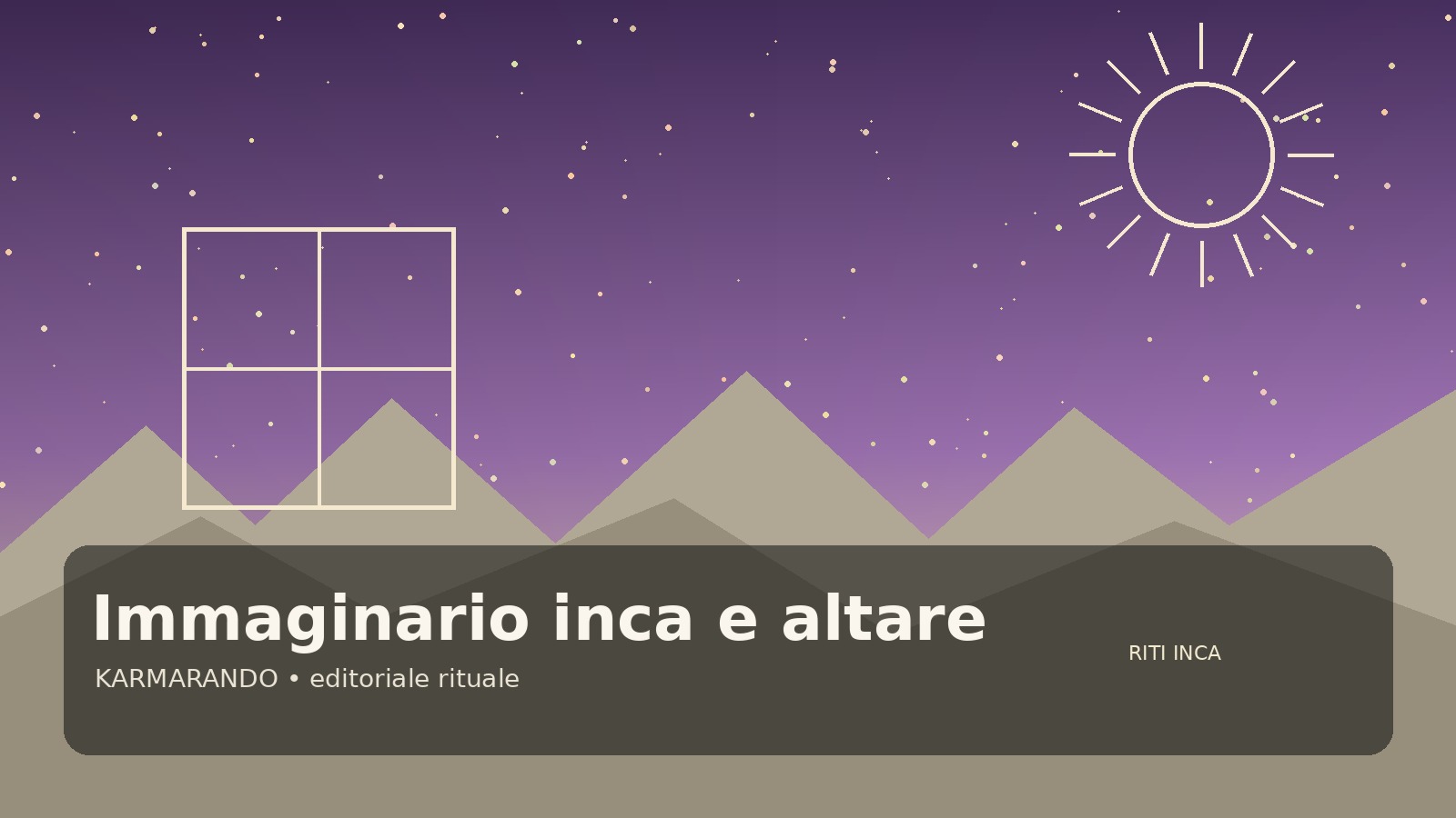 Dalle Ande all’altare contemporaneo: cosa rende riconoscibile un immaginario inca